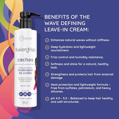 Brscience Wavy Curl Cream for Type 2A 2B 2C Hair - Nourishing Frizz Control