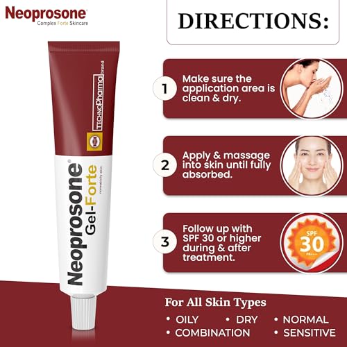 Neoprosone Skin Brightening Gel - 1 fl oz for All Skin Types