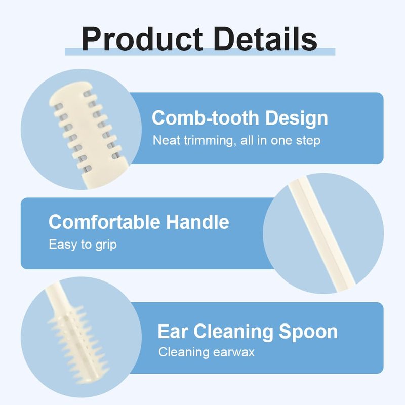 2-in-1 Nasal Hair Cutter, New Double Sided Nose Hair Knife for Men Women, 360° Rotating Nose Hairs Trimmer, Portable Manual Nostril Hair Remover Travel Essentials (5 PCS)