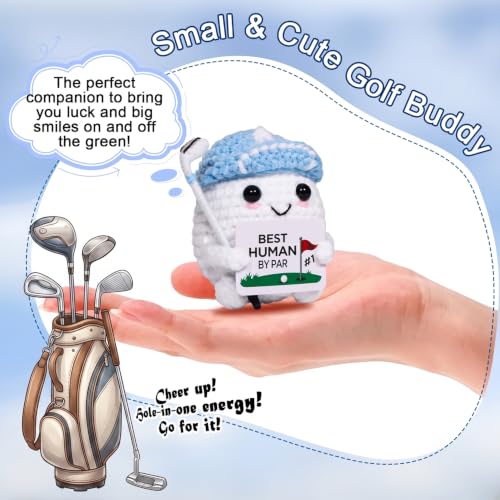 Handmade Crochet Golf Ball Gift - Fun Golf Decor for Lovers