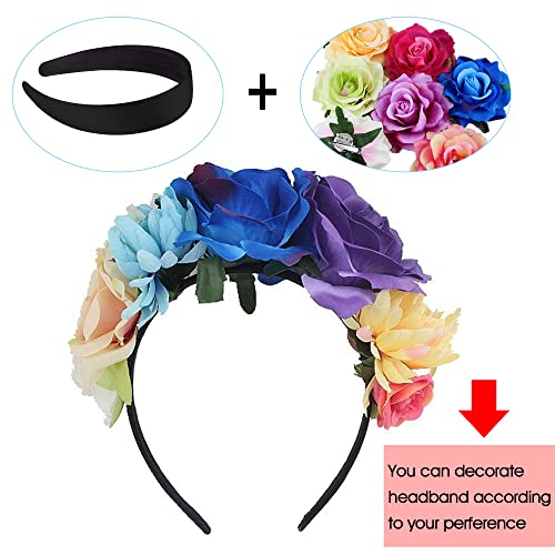 SIQUK 30 Pcs Black Satin Headbands for Women Non-Slip 1 Inch Wide – DIY Hair Accessories
