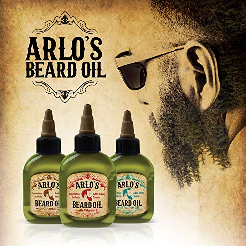 Arlo's 99% Natural Beard Oil for Growth & Strength, 2.5oz