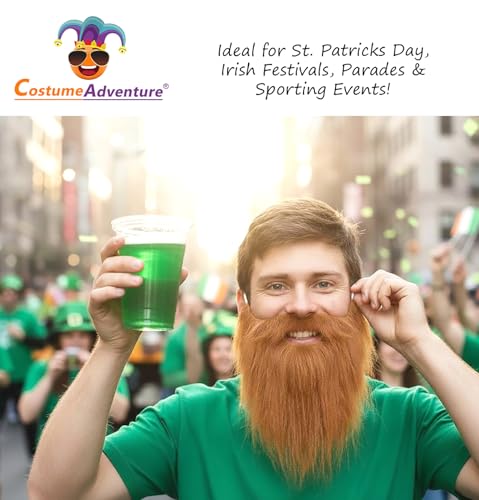Ginger Fake Leprechaun Beard for St. Patrick's Day Costumes