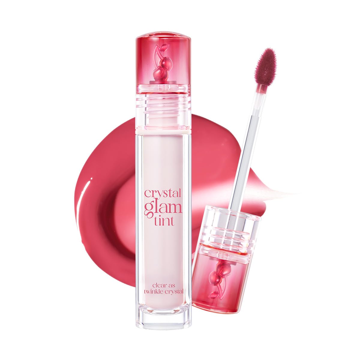 CLIO Crystal Glam Tint - Glossy Lip Tint with Long-Lasting Color | Lightweight Non-Sticky Stain in Daily Mauve