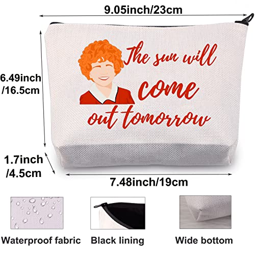 Sun Will Come Out Annie Musical Cosmetic Makeup Bag Gift for Fans