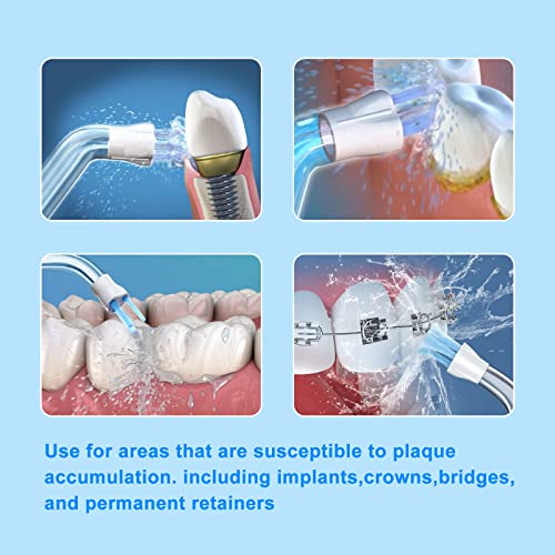 Water Flosser Replacement Tips - Compatible with Waterpik & Oral Irrigators, 6 Pack