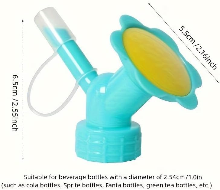 Dual Head Bottle Watering Sprinkler - 2-in-1 Nozzle Sprayer for Seedlings, Indoor Plants & Garden Pots