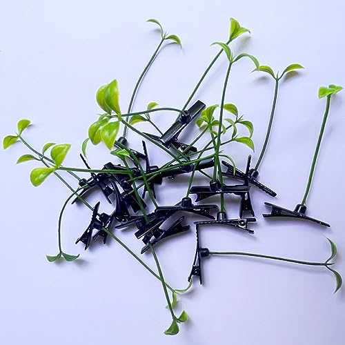 100pcs Bean Sprout Hair Clips - Cute Green Plant Hair Barrettes for Kids