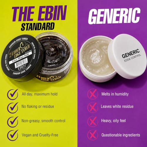 EBIN NEW YORK 1.01 Fl Oz 24 Hour Extra Mega Hold Edge Tamer - Strong Hair Gel