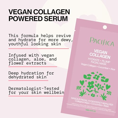 Vegan Collagen Face Mask - Hydrate & Plump with Cucumber & Aloe