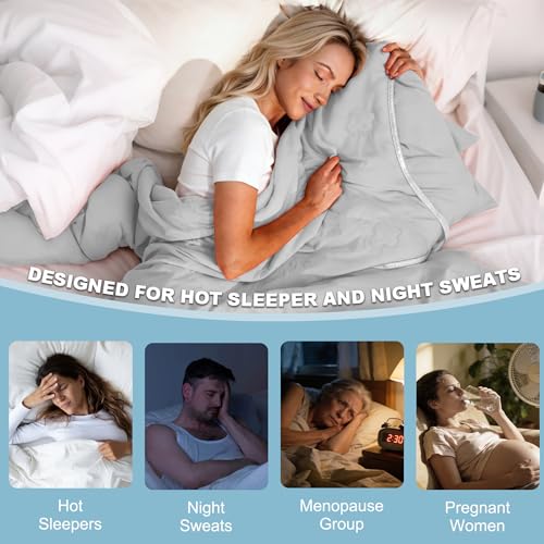 IUUI Cooling Blanket Twin Size - Double-Sided Cold Touch for Hot Sleepers