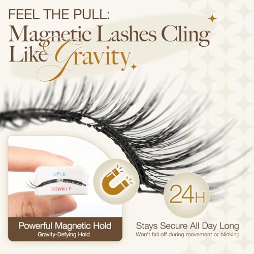 LASHVIEW RCM01 Magnetic Eyelashes Kit - Natural Look & Reusable