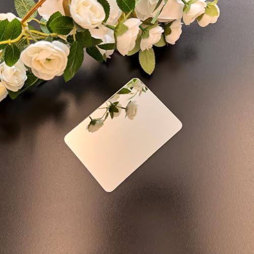 Magnetic Locker Mirror - 4.92" x 6.89" Real Glass, 2 Pack