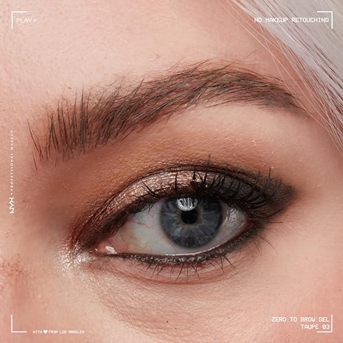 NYX Professional Makeup Zero to Brow Longwear Eyebrow Gel Taupe Pack of 2 - Waterproof & Transfer-Resistant