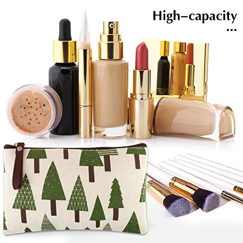 SUMAJU 8 Pcs Canvas Cosmetic Bags E - Travel Makeup & Toiletry Organizer Set