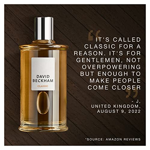 David Beckham Classic Eau de Toilette Spray for Men, 3.3 oz