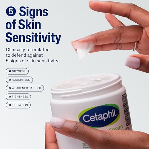 Cetaphil Moisturizing Cream for Sensitive Skin, 3 oz Value Pack