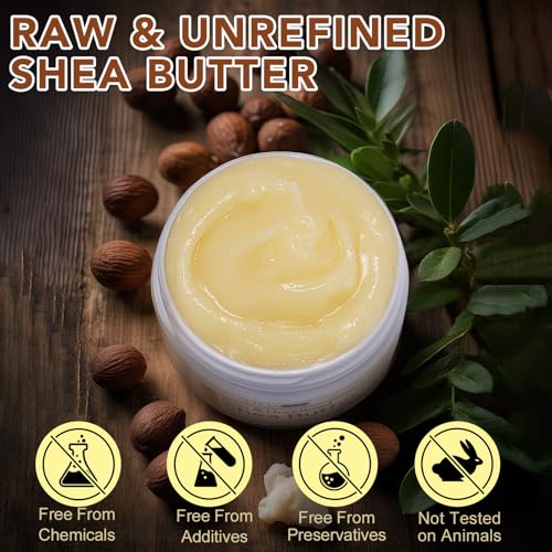 Raw Shea Butter 100% Pure & Unrefined - 4.2 oz for Skin & Hair