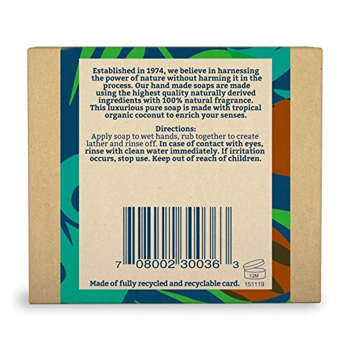 Faith in Nature Coconut Soap Bar 100g - Organic, Paraben-Free, Cruelty-Free