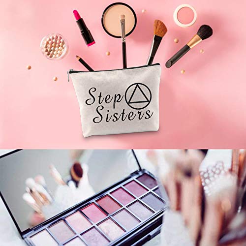 Personalized Sobriety Sister Gift Makeup Bag - Best Friend AA NA Gift Pouch