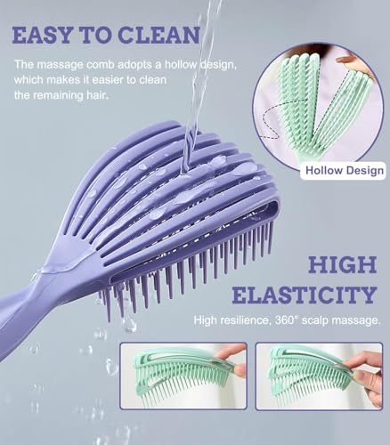 Curly Hair Scalp Massage Comb - Soft & Ergonomic Hair Care Tool
