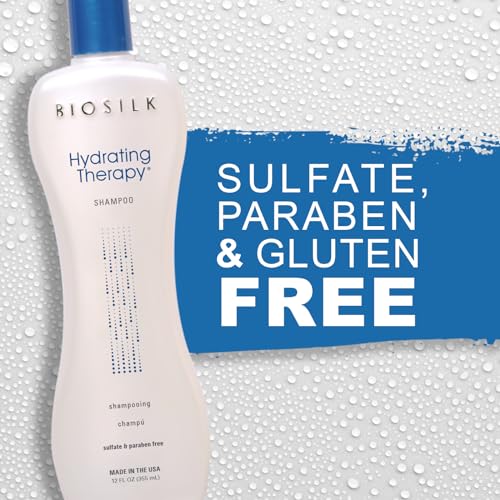 BioSilk Hydrating Shampoo - Moisturizing Formula for Strong Hair, 12 Oz