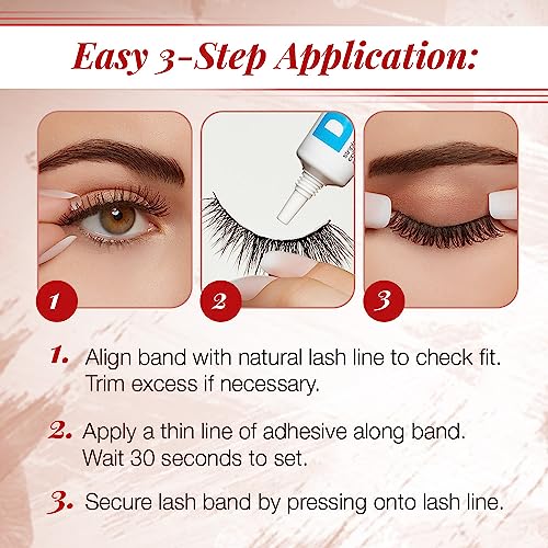 Ardell Naked Lashes 421 | Natural Look False Eyelashes, 4 Pairs