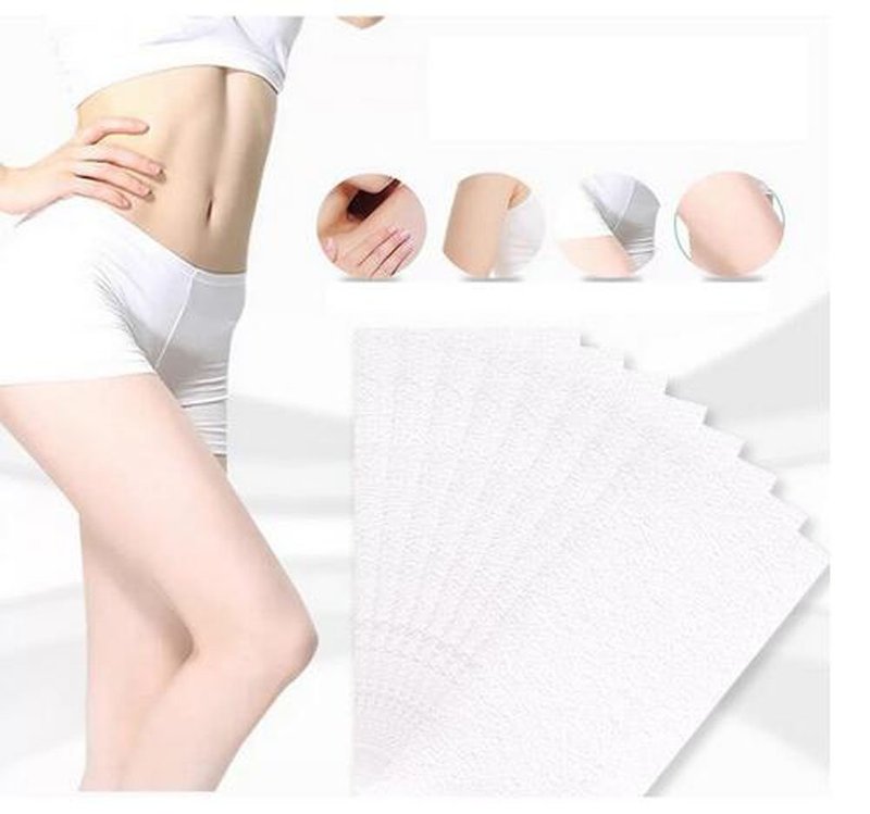 100 PCS Wax Strips Hair Removal Waxing Strips Facial Body Epilating Strips Non Woven Wax Strip for Face Legs Underarms Body and Bikini for Home or Beauty Salon