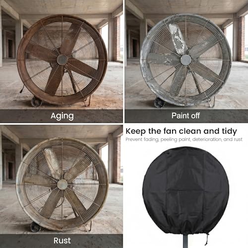Heavy Duty Outdoor Fan Cover for 18-20 Inch Fans | Waterproof, UV Resistant Protection