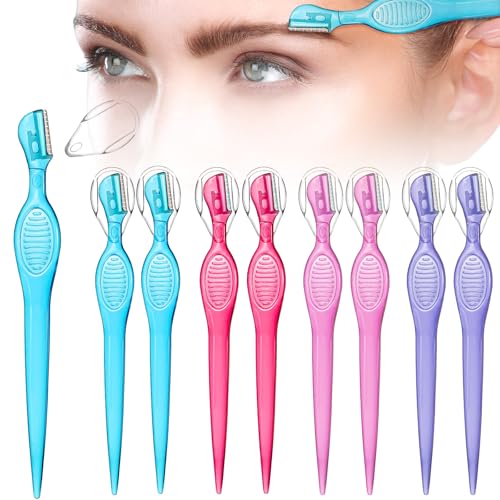 Honoson 8-Pack Eyebrow Razors for Women - Facial Hair Removal