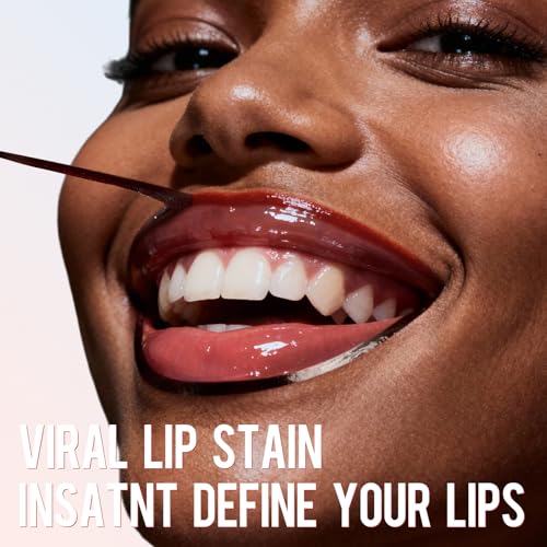Vevivia Peel Off Lip Stain & Lip Liner - Long Lasting, Waterproof, Natural Cocoa Shade