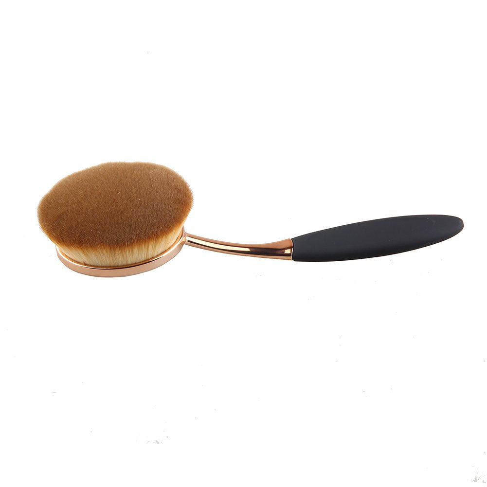 Oval Foundation Brush - Large Toothbrush Style for Fast, Flawless Liquid & Cream Application | Perfect for Powder Foundation