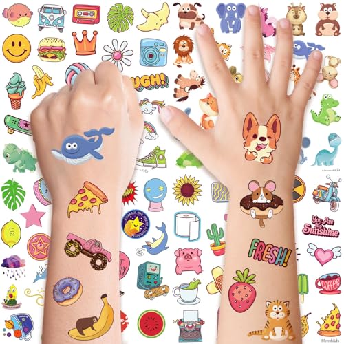 Aresvns Waterproof Temporary Tattoo Stickers Set - 12 Sheets, 300+ Designs for Adults & Kids