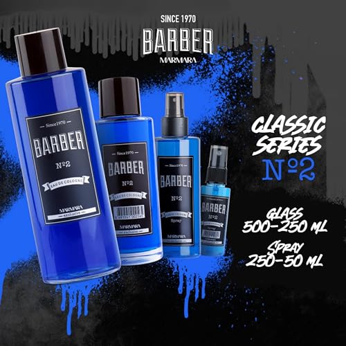 Marmara Barber Cologne - 50ml x 2 Bottles for Traditional Shaving & Grooming