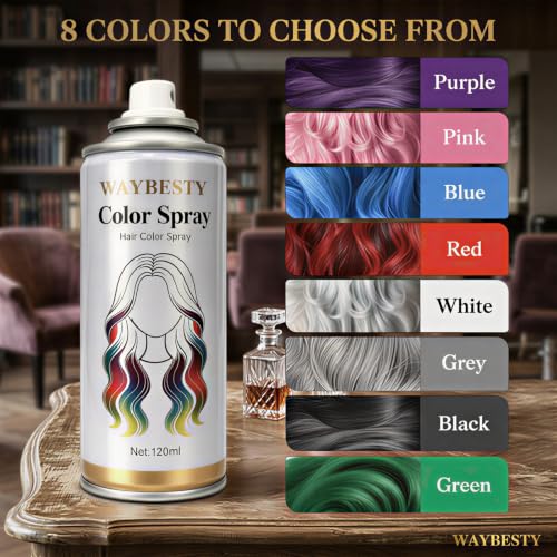 Waybesty Temporary Red Hair Color Spray - Washable Instant Hair Dye