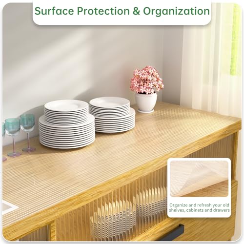 Non-Adhesive Shelf and Drawer Liner - 12IN x 20FT Waterproof EVA