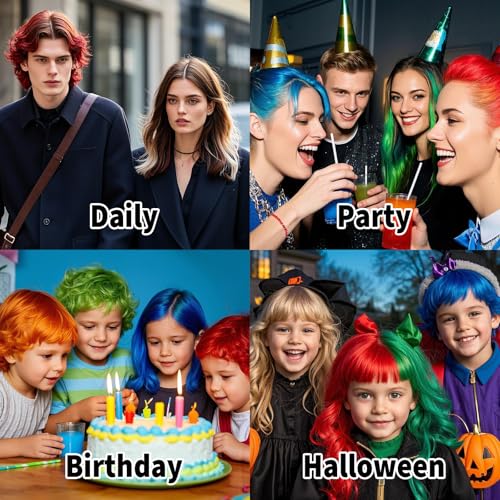 Blue Temporary Hair Color Spray for Parties & Halloween