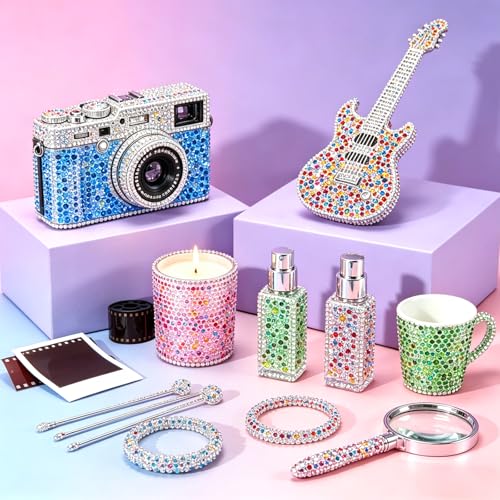 Lorvain 32000Pcs Bedazzling Kit with 42 Colors 3mm Rhinestones