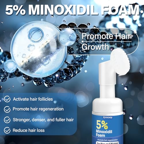 5% Minoxidil Hair Growth Foam for Thinning Hair - 2.11 oz