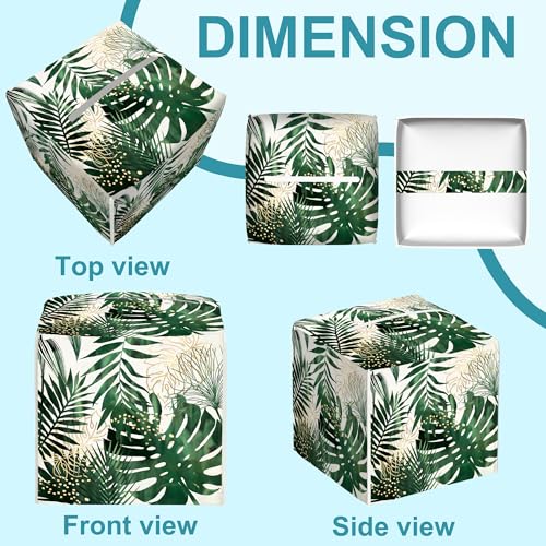 Waterproof Leather Tissue Box Cover - Decorative Square Holder