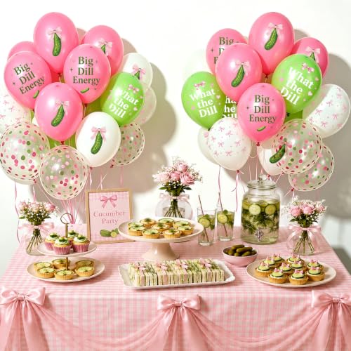 36PCS Pink Pickle Party Balloons Set | Fun Girls' Night Decor