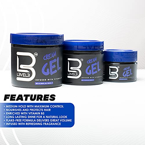 L3 Level 3 Medium Cream Gel - Volume & Medium Hold, 500 ML