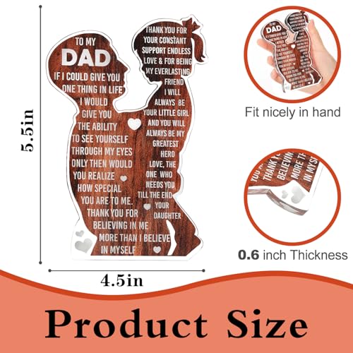 Heartfelt Acrylic Plaque for Dad - Sentimental Gift from Daughter