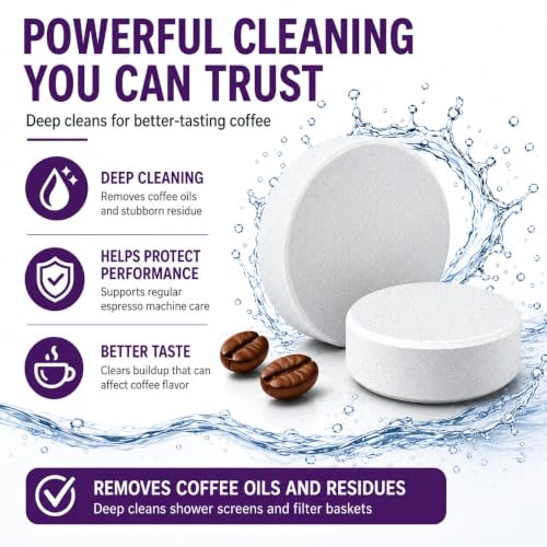 Espresso Cleaning Tablets - 8 Tablets for Optimal Machine Care