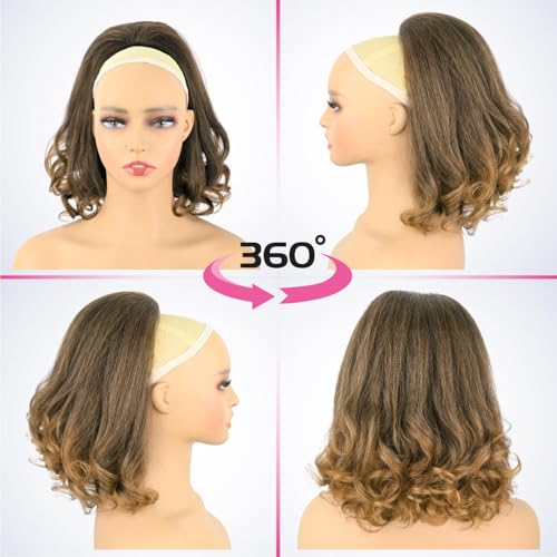Yaki Straight Drawstring Ponytail Extension 14 Inch T1B/27 Mix