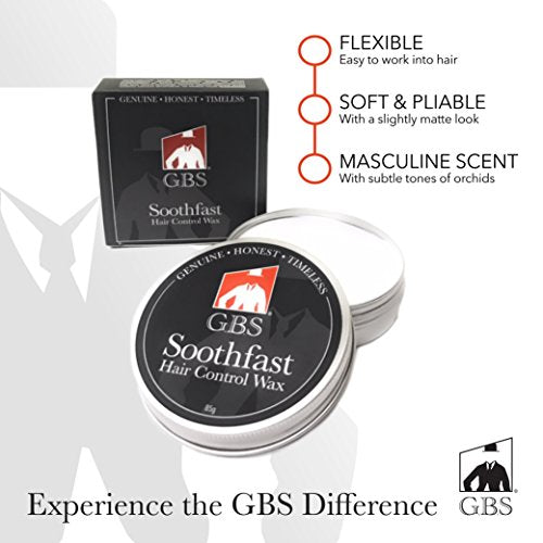 G.B.S Mustache Wax Kit with Sandalwood Scent - Extra Strong Hold, 7 Inch Grooming Set for Men