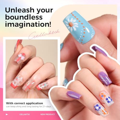 GELLAKTIK Nail Art Pens Set - 18 Colors 0.7mm Precision Markers