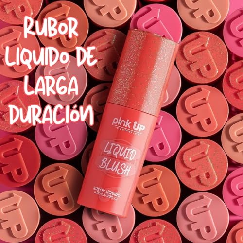 Pink Up Sunset Liquid Blush 6ml - Long-Lasting, Non-Greasy, Matte with Subtle Shimmer