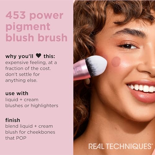 Real Techniques Power Pigment Blush Makeup Brush - 1 Count