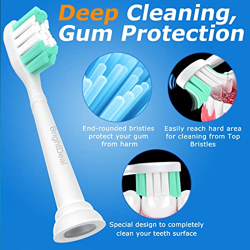 BrightDeal Replacement Toothbrush Heads for Philips Sonicare - 4 Pack
